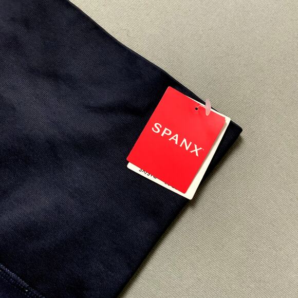 SPANX‎ Blue Seamless Moto Leggings in Indigo Sky Workout Activewear XL 50200R - Picture 3 of 8